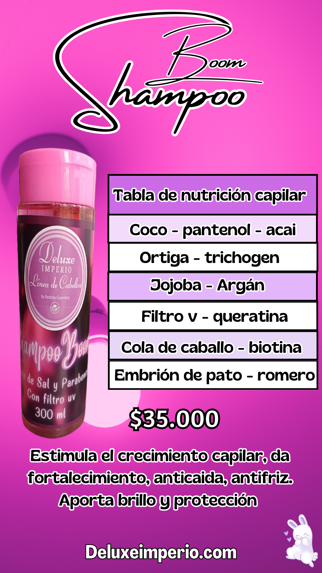 Shampoo Boom 300 ml - Imagen 5