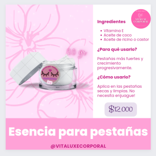Esencia para pestañas