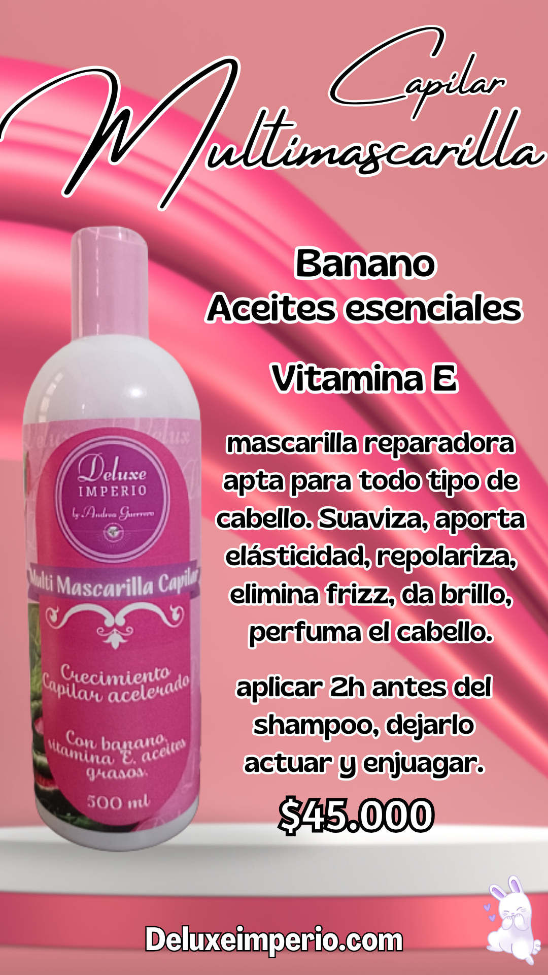 Multimascarilla Capilar banano